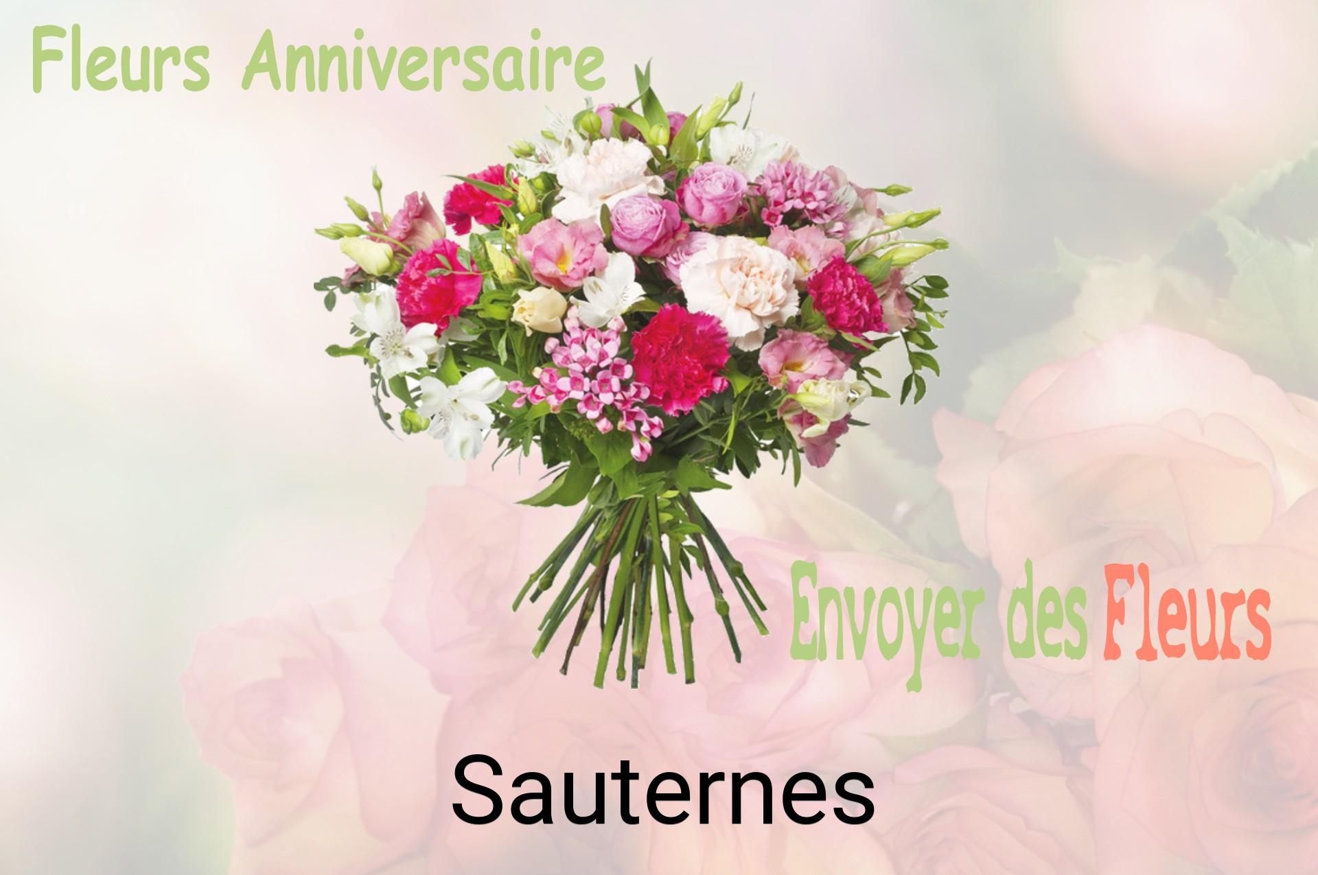 Bouquet de fleurs d’anniversaire livré à Sauternes